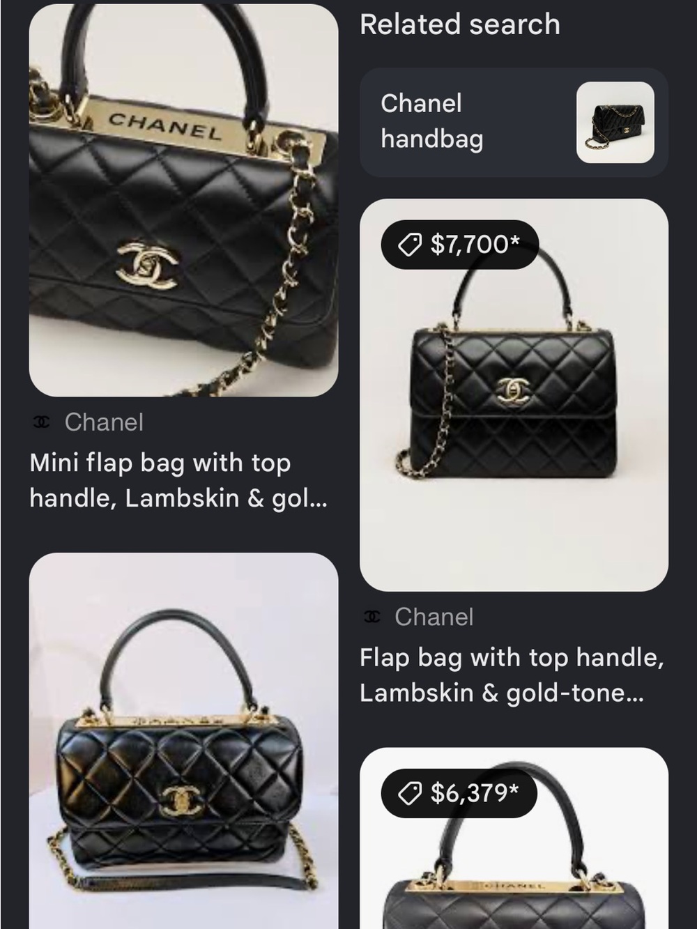 CHANEL Black Quilted Leather Top-Handle Satchel with Gold Hardware - Picture 7 of 10
